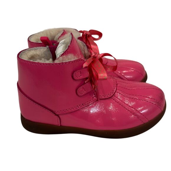 UGG Payten Stars Boots Toddler sz 10 Pink Winter Boots Snow Boots - Picture 1 of 8